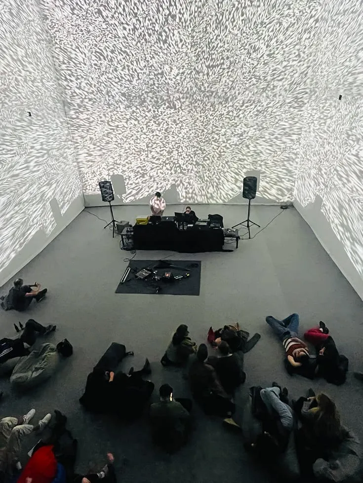 An AV performance seen from above